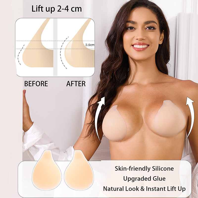 Backless Bra Sticky - 1/2 paires de soutien-gorge collant pour