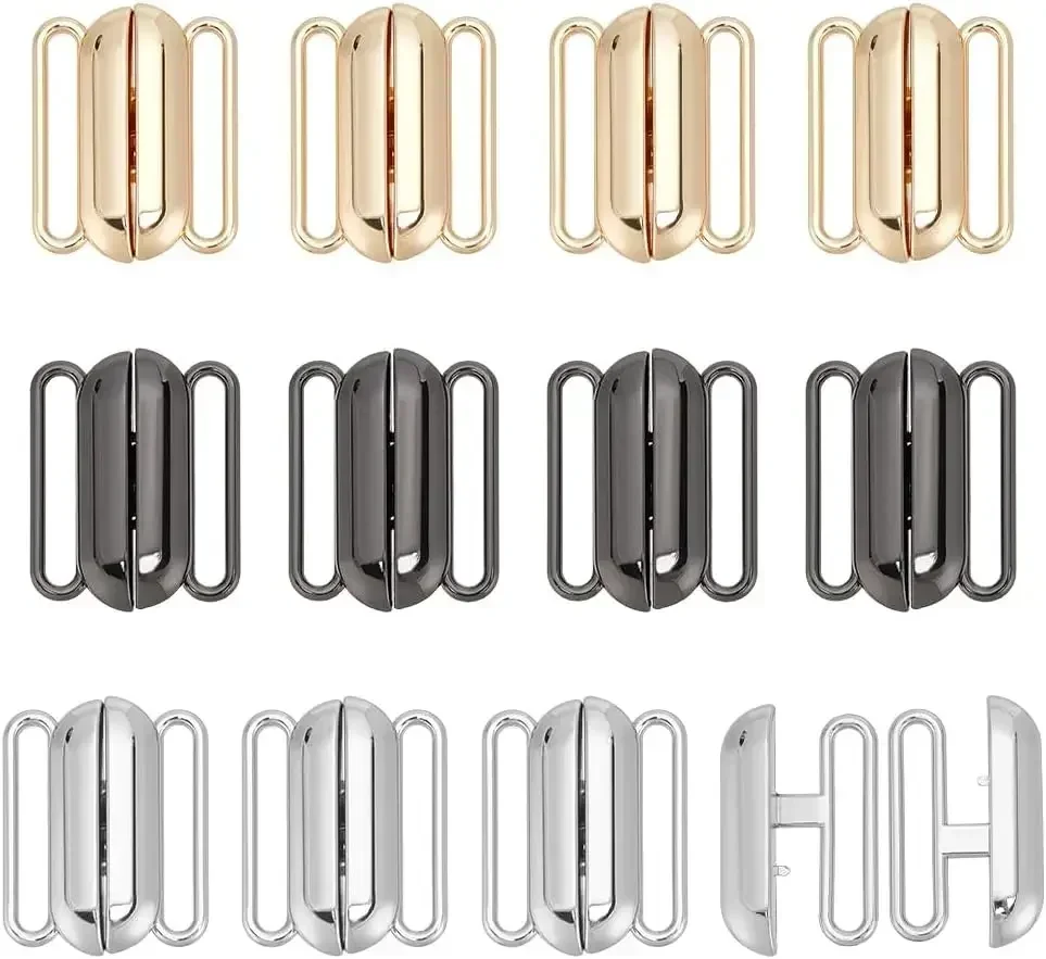 Nursing Bra Clip - 12 ensembles 3 couleurs fermeture avant