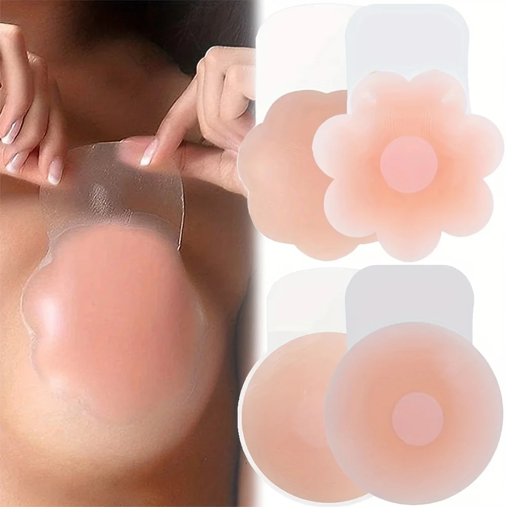 Push Up Bra Silicone - 1 paire de cache-mamelon en Silicone,