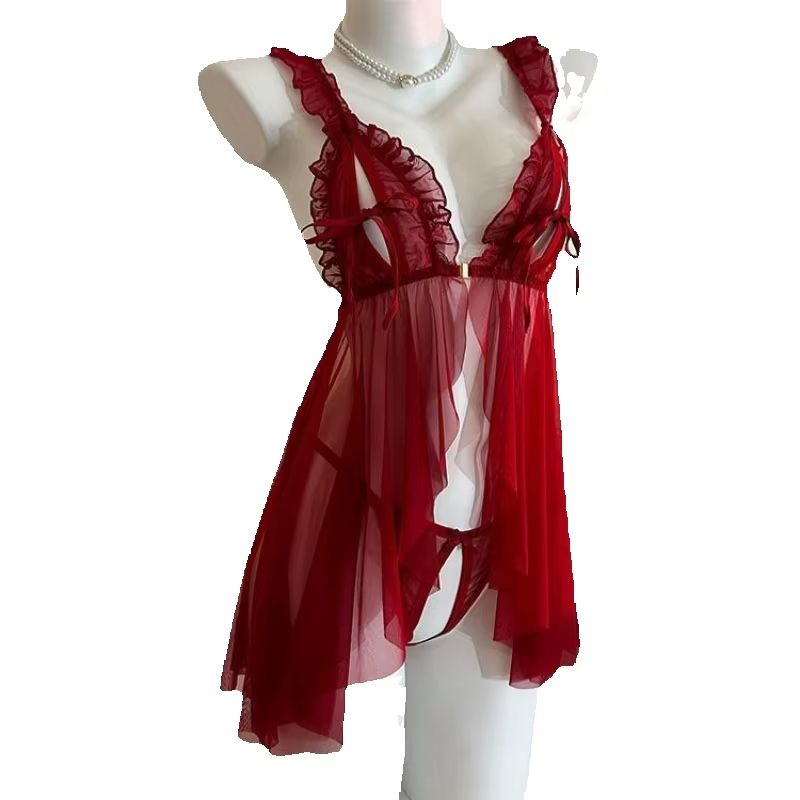 Lace Bralette Set - Ensemble de pyjama pour femmes, lingerie