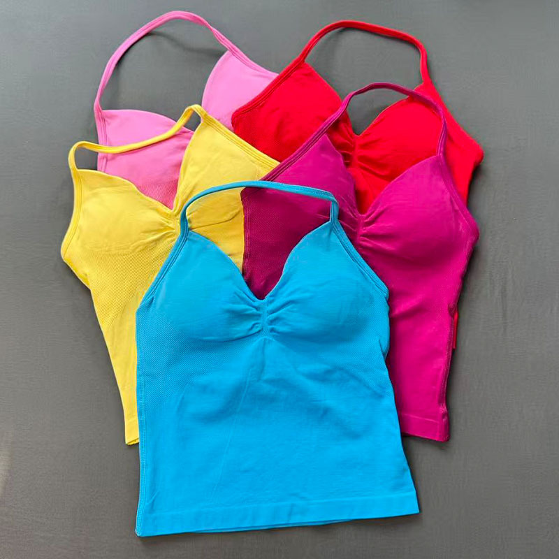 T Shirt Bra Seamless - Soutien-gorge de sport sans couture pour