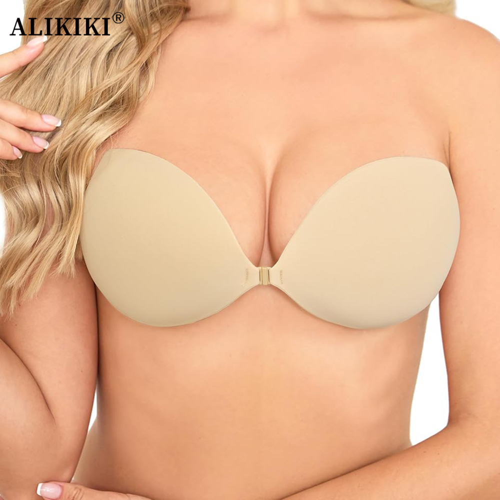 Backless Bra Sticky - Soutien-gorge adhésif push-up invisible pour femmes,