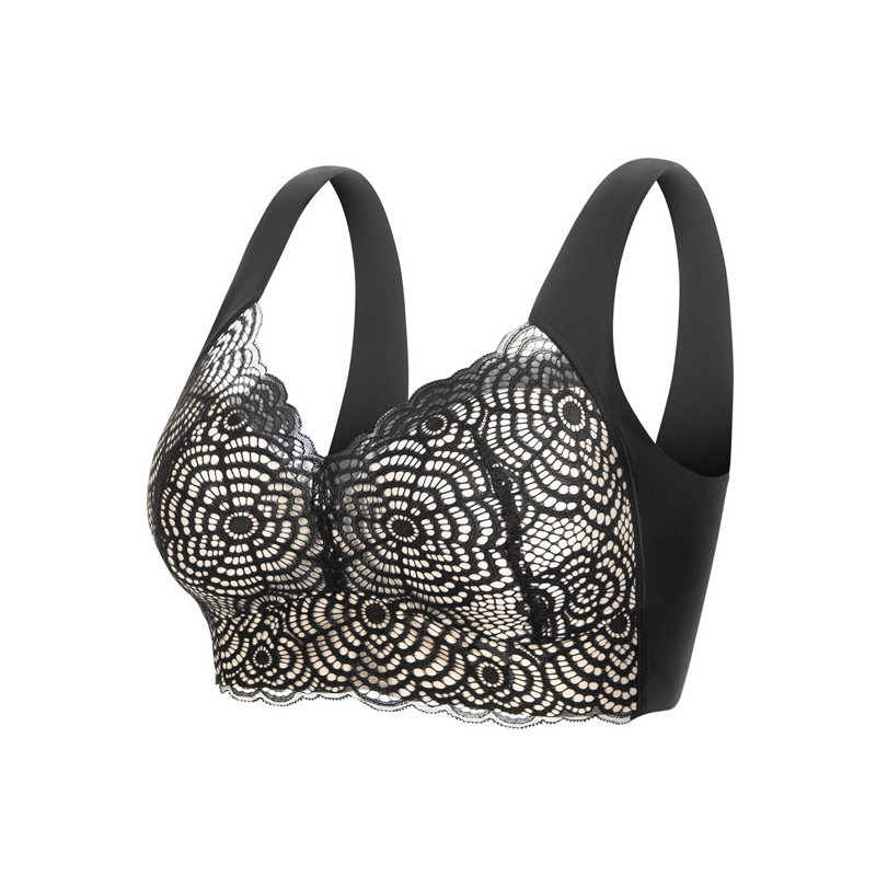 Wirefree Bra Comfort - L'bellagiovanna Soutien-gorge sans armatures en dentelle