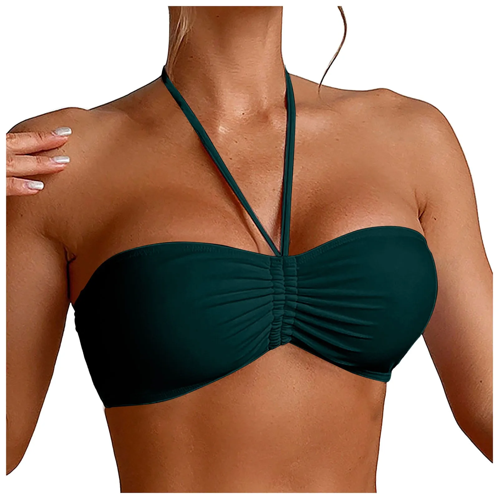Underwire Bra Padded - Femmes à armatures haut de bikini