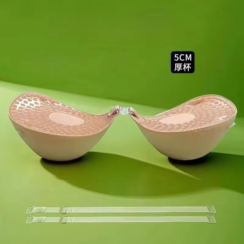 Push Up Bra Silicone - Soutien-gorge adhésif respirant de 5cm d'épaisseur,