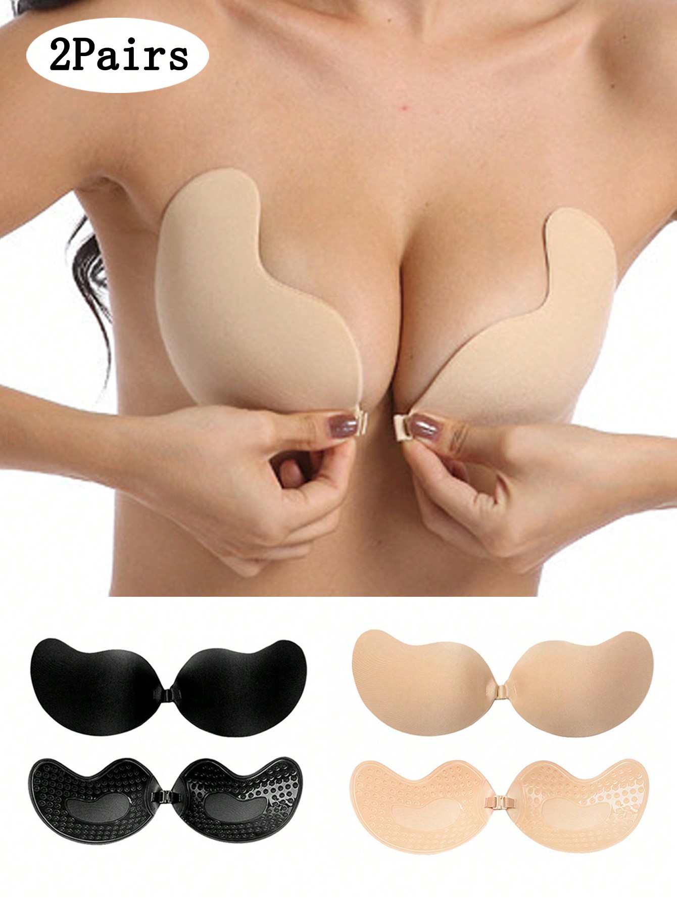 Strapless Bra Adhesive - Lot de 2 soutiens-gorge invisibles sans