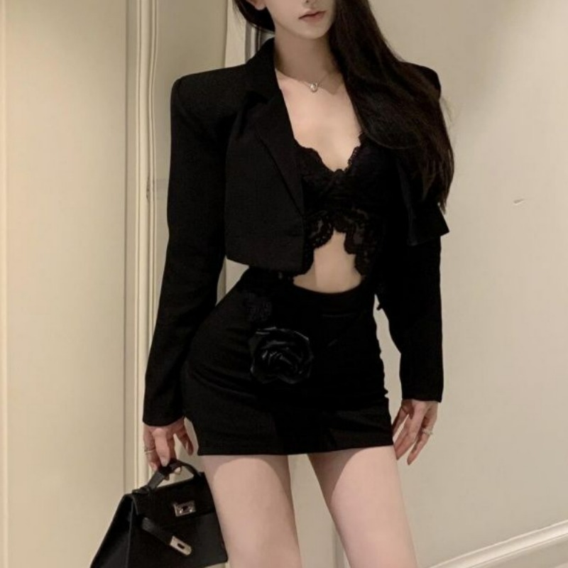 Blazer de printemps noir en de - Lace Bralette Set avis et prix