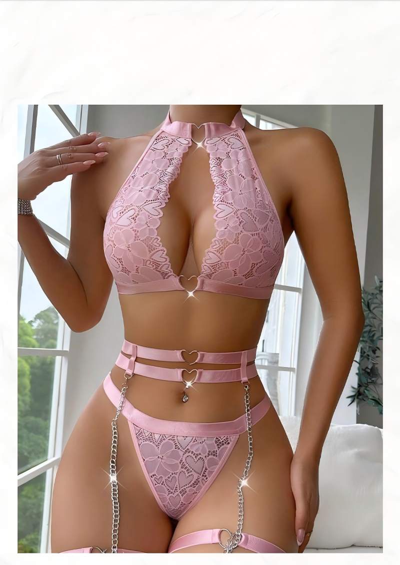 Ensemble de lingerie sexy push - Lace Bralette Set avis et prix