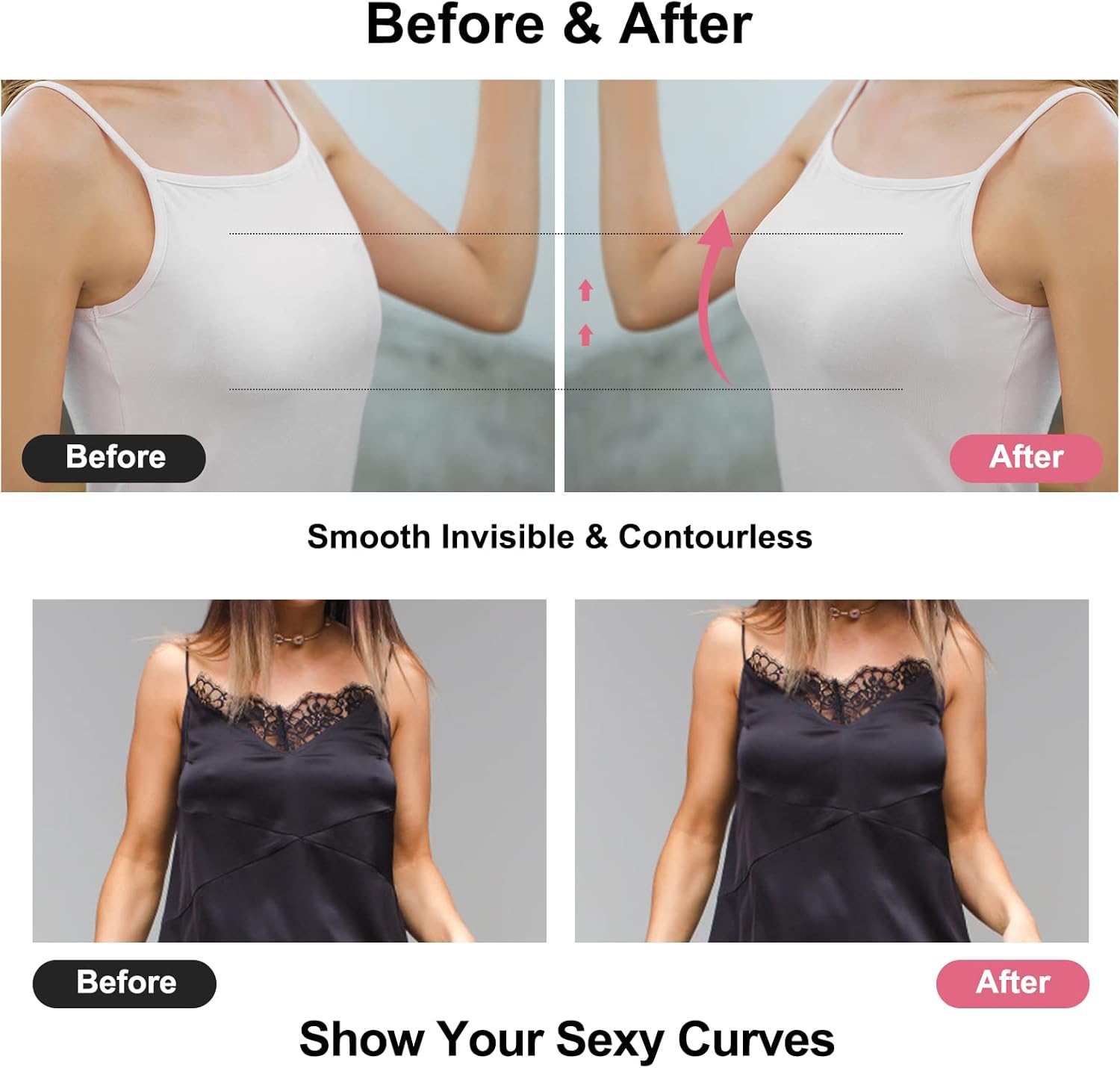 Soutien-gorge adhésif push-up  - Push Up Bra Silicone avis et prix