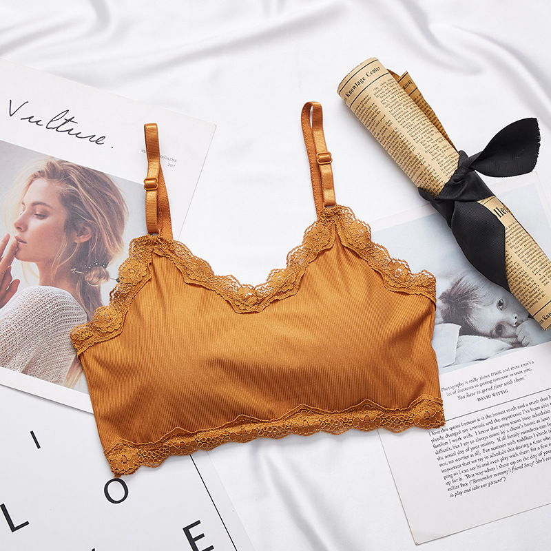 Dentelle garniture bustier tub - Lace Bralette Set avis et prix