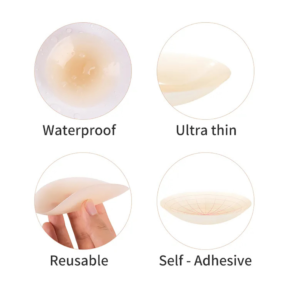 Cache-mamelon adhésif en Silic - Strapless Bra Adhesive avis et prix