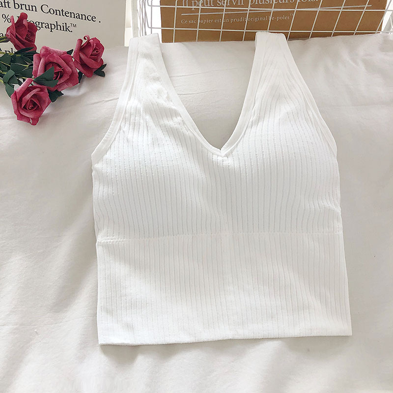 Débardeur court pour femmes, L - T Shirt Bra Seamless avis et prix