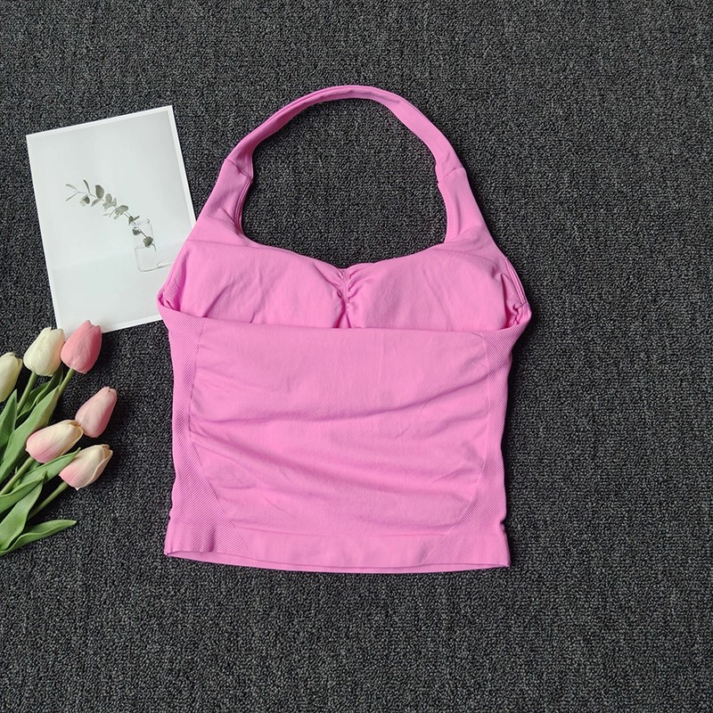Haut à licou sans couture pour - T Shirt Bra Seamless avis et prix
