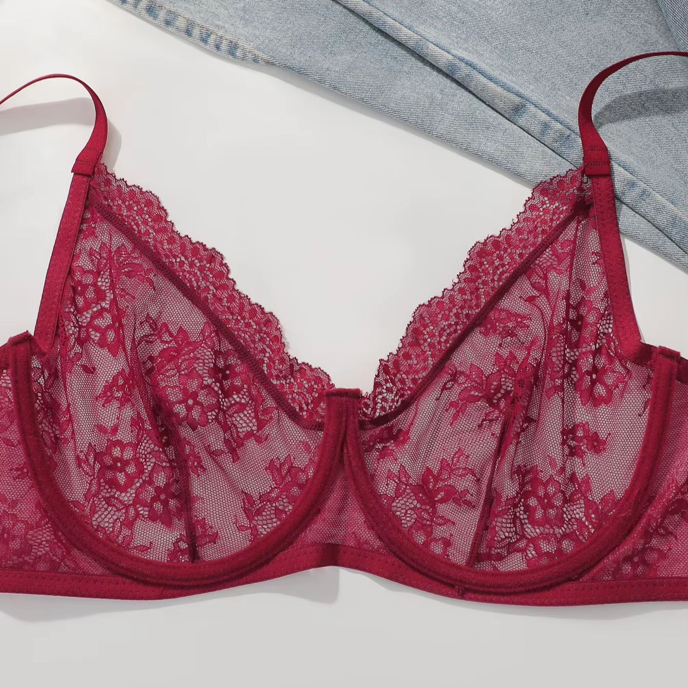 Soutien-gorge transparent en d - Sheer Mesh Bra avis et prix