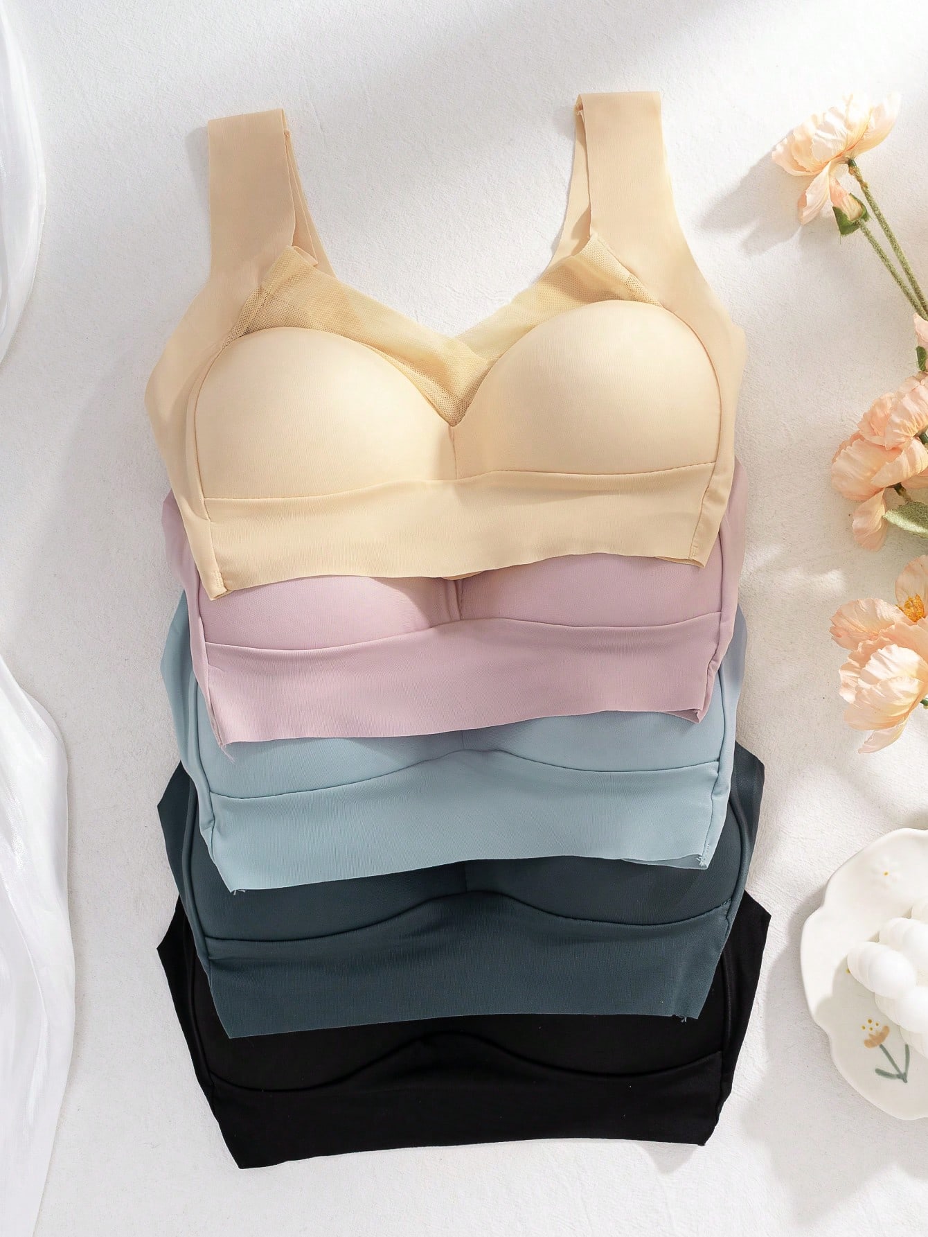 Lot de 5 soutiens-gorge sans c - Sleep Bra Bralette avis et prix