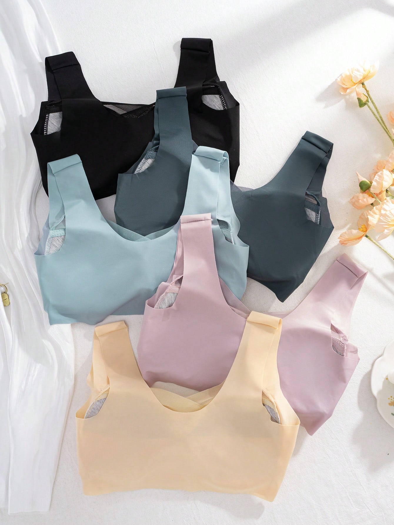 Lot de 5 soutiens-gorge sans c - Sleep Bra Bralette avis et prix