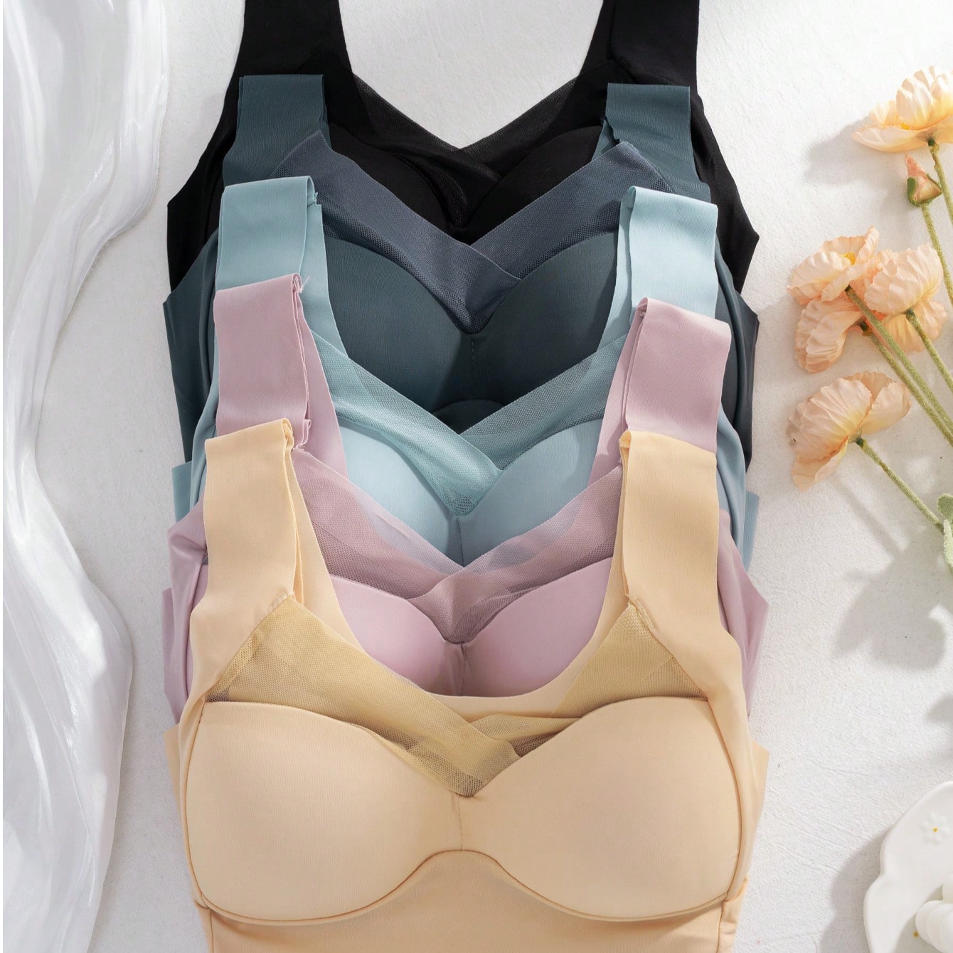 Lot de 5 soutiens-gorge sans c - Sleep Bra Bralette avis et prix