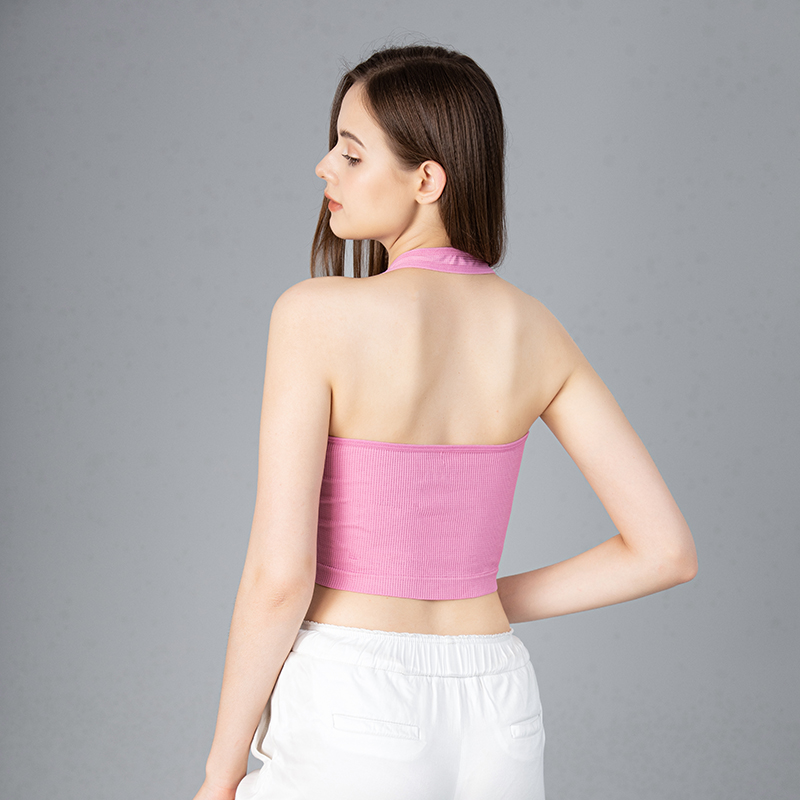 Haut court dos nu pour femmes, - T Shirt Bra Seamless avis et prix
