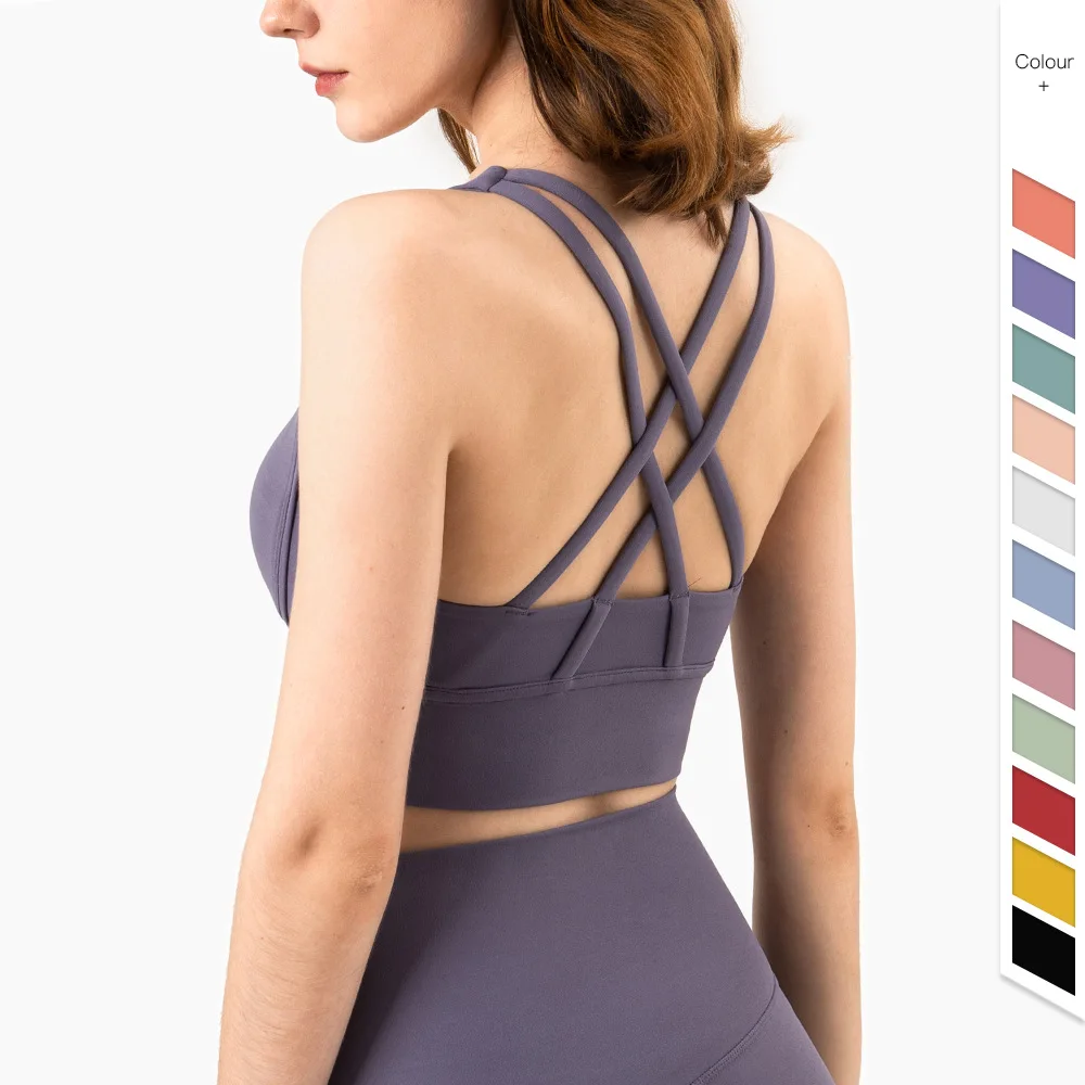Mode d'été dos croisé femmes S - Sports Bra Racerback avis et prix