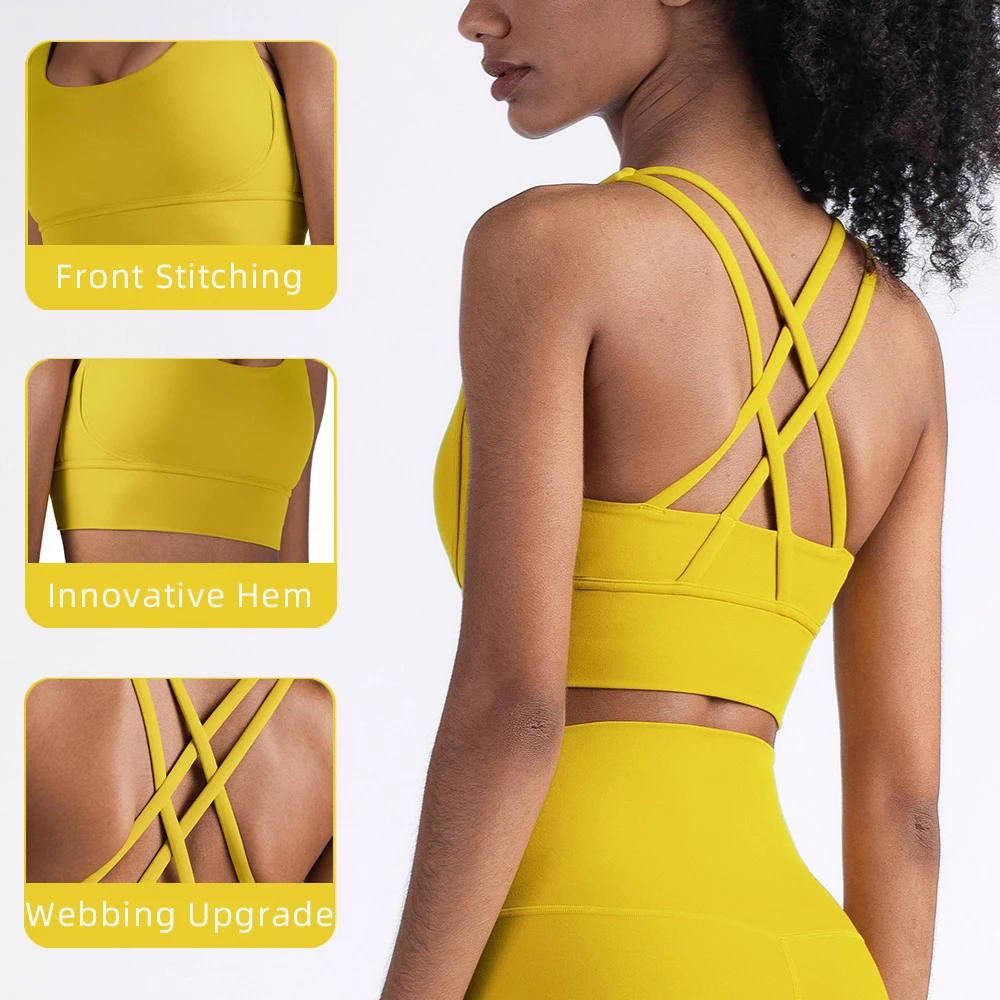 Mode d'été dos croisé femmes S - Sports Bra Racerback avis et prix