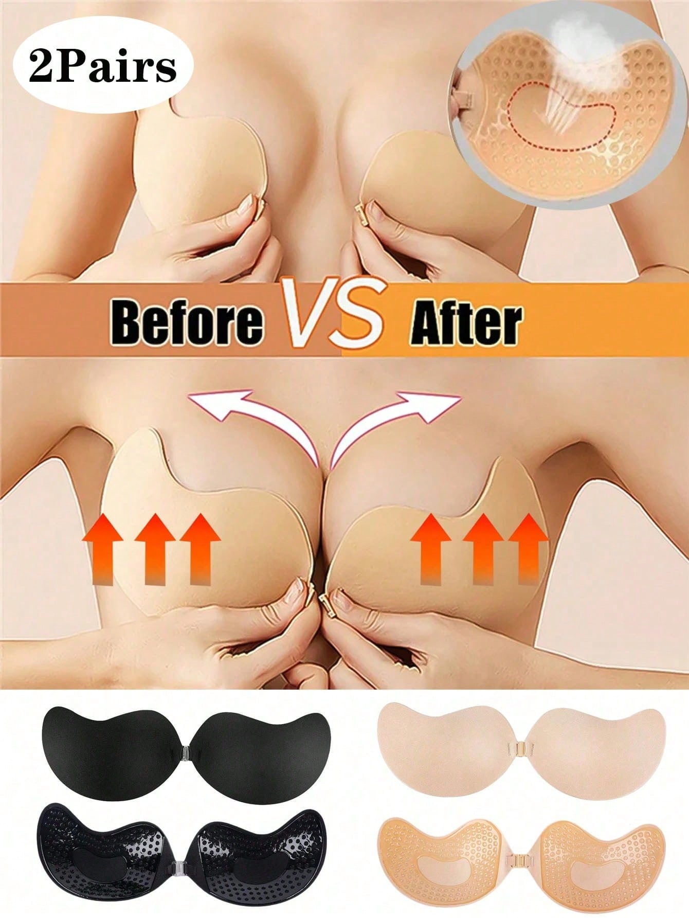 Lot de 2 soutiens-gorge invisi - Strapless Bra Adhesive avis et prix